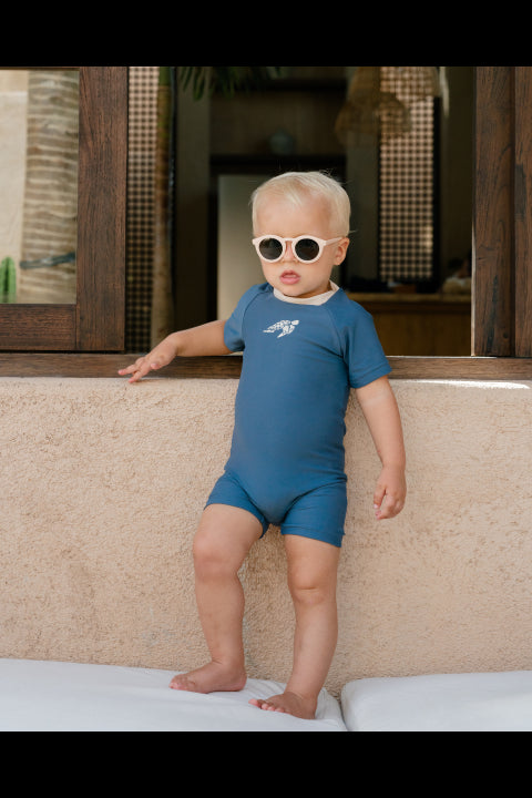 Baby Swimsuit in Chimera Blue